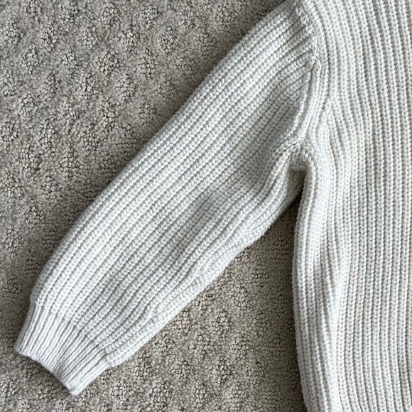 Janie and Jack Wool Blend Knit Sweater Antique White 4 Classic Winter Cozy Warm - Picture 5 of 12